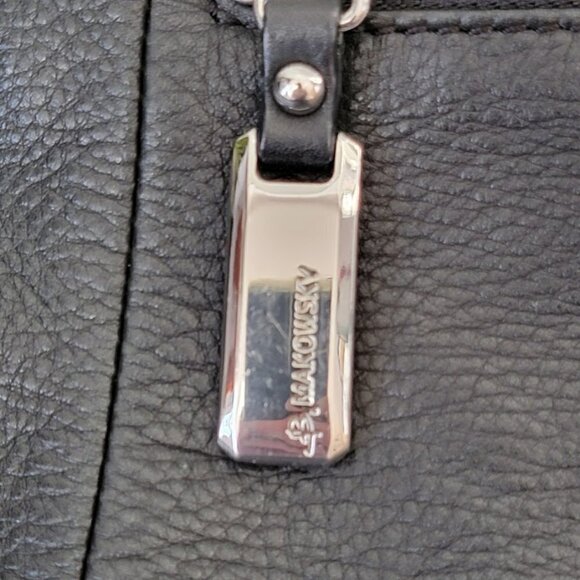 B-MAKOSKY BLACK LEATHER PURSE - Picture 3 of 11